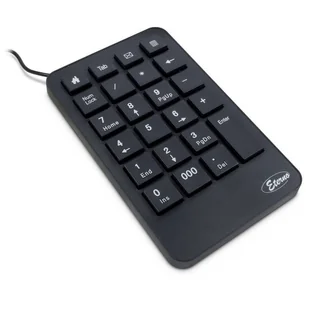 Inter-Tech KB-120 klawiatura numeryczna Uniwersalne USB Czarny 88884110 - Klawiatury - miniaturka - grafika 1