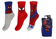 Moda i Uroda OUTLET - SPIDERMAN MARVEL SKARPETKI DLA CHŁOPCA DO SZKOŁY SUPER ZESTAW 3-PARY 31/34 - miniaturka - grafika 1