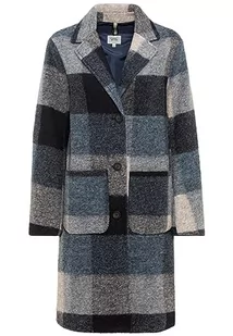 camel active Kurtka damska, bia?o-niebieska kratka Blue Check, 46 - Kurtki damskie - miniaturka - grafika 1