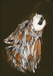 Galeria Plakatu, Feathered Wolf, 40x50 cm - Plakaty - miniaturka - grafika 1