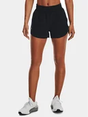 Spodenki damskie - Under Armour Szorty sportowe Flex Woven Short 3In 1376935-001 Czarny Loose Fit - miniaturka - grafika 1