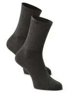 Skarpetki damskie - Calvin Klein - Skarpety damskie pakowane po 2 szt., szary - miniaturka - grafika 1