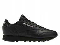 Buty sportowe damskie - Buty damskie Reebok Classic sneakers czarne skóra 100008497 38 - miniaturka - grafika 1