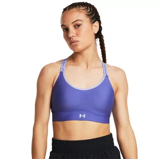 Bielizna sportowa damska - Biustonosz treningowy Under Armour UA Infinity Mid 2.0 Bra - niebieski - UNDER ARMOUR - grafika 1