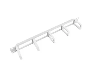 Lanberg Organizer kabli 19" 1U z 5 metalowymi uchwytami - typ B szary SPL1OKEO0050 [5039930] - Akcesoria do szaf serwerowych - miniaturka - grafika 4