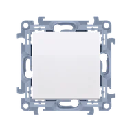 Wyłączniki światła i elektryczne - Wyłącznik schodowy bez piktogramu, szybkozłączki SIMON 10 - biały - miniaturka - grafika 1