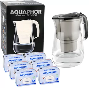 Dzbanek filtrujący wodę Aquaphor Onyx 4.2L CZARNY TRITAN + 6x Filtr Wkład - Dzbanki filtrujące - miniaturka - grafika 1