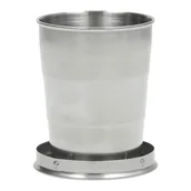 Kuchnia turystyczne i akcesoria - MFH Kubek Składany 150 ml Srebrny 33277 - miniaturka - grafika 1