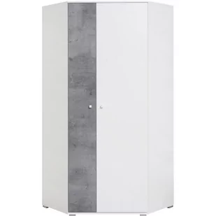 Szafa Narożna SI2 Sigma Meblar Beton / Biały Lux / Dąb - Szafy - miniaturka - grafika 1