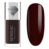 Lakiery hybrydowe - Semilac Lakier klasyczny Nail Laquer, 112 Wine Red - miniaturka - grafika 1