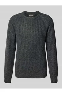 Sweter z dzianiny z okrągłym dekoltem model DEXTER - Blend - Swetry męskie - miniaturka - grafika 1