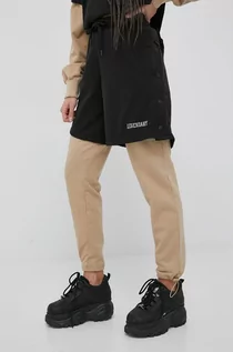 Spodnie damskie - Puma spodnie bawełniane Title Nine damskie kolor czarny wzorzyste - grafika 1