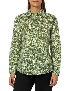 Koszule męskie - United Colors of Benetton Koszula męska, Zielony W Kropki 71m, XL - grafika 1