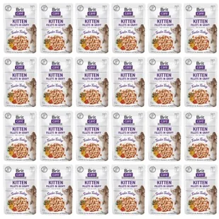 Brit Care Cat Kitten Fillets in Gravy with Tender Turkey 24 x 85 g - Mokra karma dla kotów - miniaturka - grafika 1