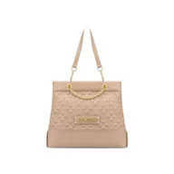Torebki damskie - Love Moschino Damska torba na ramię Borsa pikowana PU z różowym aktem, 19 x 30 x 16 - miniaturka - grafika 1