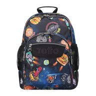 Plecaki szkolne i tornistry - TOTTO, Plecak szkolny z nadrukiem galaktyki-Crayola Unisex dla dorosłych, Wielobarwny, Normalny, Wielobarwny - miniaturka - grafika 1