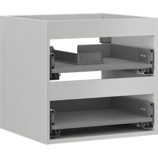 Mexen Box-A korpus szafki podumywalkowej 50 cm, 2 szuflady, szary mat - 91AX0-0500-470-2-62 - Szafki łazienkowe - miniaturka - grafika 1