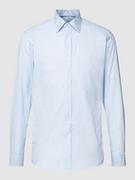 Koszule męskie - Koszula biznesowa o kroju regular fit z fakturowanym wzorem - miniaturka - grafika 1