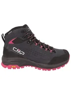 Buty trekkingowe damskie - CMP Skórzane botki trekkingowe "Vertyx Mid" w kolorze antracytowo-różowym - miniaturka - grafika 1