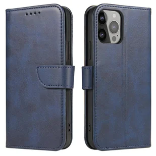 Magnet Case elegancki futerał etui pokrowiec z klapką i funkcją podstawki iPhone 14 Plus niebieski - Etui i futerały do telefonów - miniaturka - grafika 1