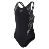 Stroje kąpielowe - Speedo Hyperboom Splice kostium kąpielowy dla dziewczynek i dziewcząt - miniaturka - grafika 1