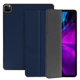 Etui z klapką Trifold do Apple iPad Pro 12.9 2020, wąska obudowa - Ciemnoniebieski - Etui do tabletów - miniaturka - grafika 1