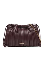 Torebki damskie - Calvin Klein Torebka Plisse Drawstring Bag LV04F3076G Bordowy - miniaturka - grafika 1