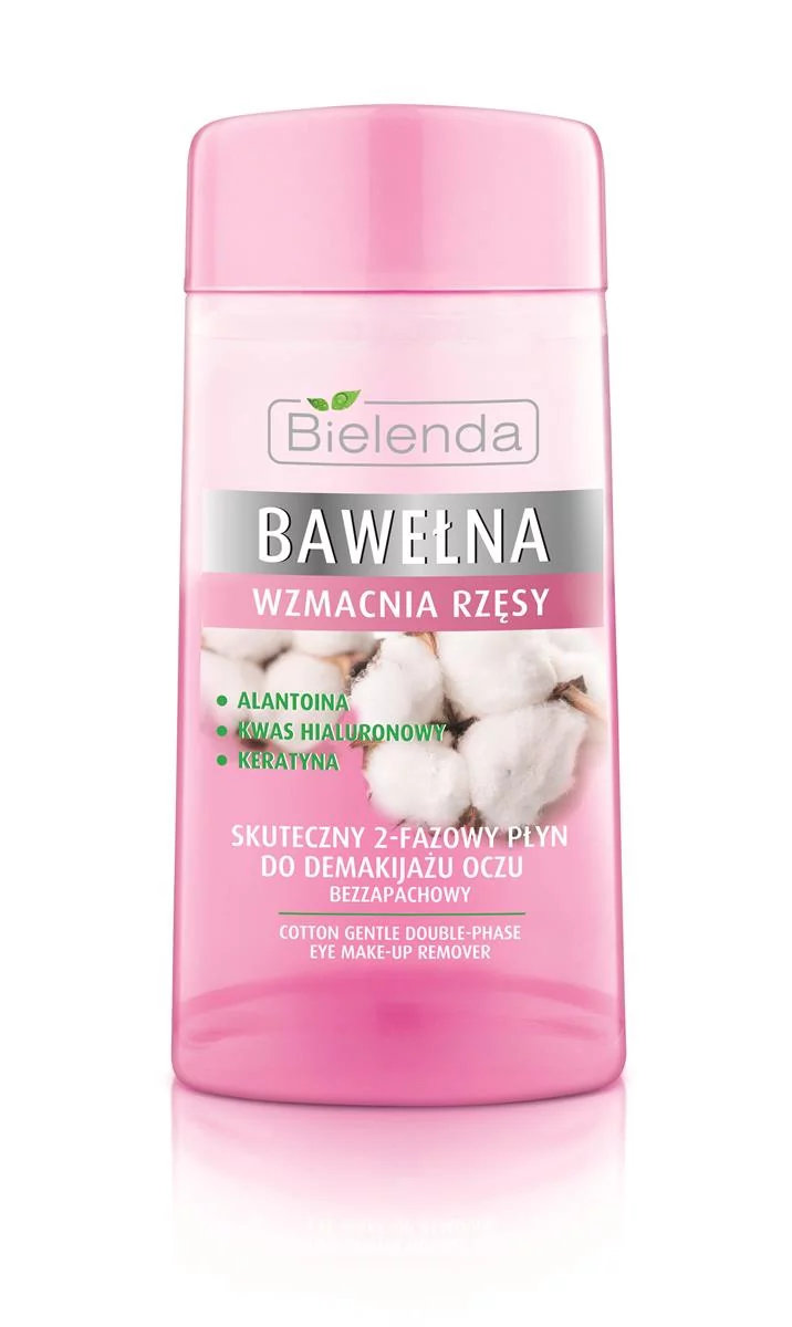 Bielenda Bawełna skuteczny 2-fazowy Płyn do Demakijażu oczu 125ml