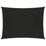 Parasole ogrodowe - vidaXL Żagiel przeciwsłoneczny, 160 g/m, czarny, 2x3 m, HDPE vidaXL - miniaturka - grafika 1