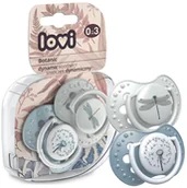 Smoczki uspokajające - LOVI SMOCZEK DYNAMICZNY ORTODONTYCZNY 2szt. 0-3 m - miniaturka - grafika 1