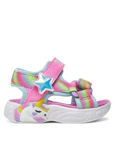 Skechers Sandały Unicorn Dreams Sandal-Dreamy Unicorns 303107N/PKMT Różowy - Buty dla dziewczynek - miniaturka - grafika 1