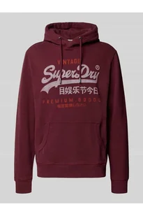 Bluza z kapturem i kieszenią kangurką - Superdry - Bluzy męskie - miniaturka - grafika 1