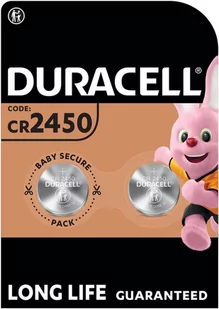 bateria litowa mini Duracell CR2450 DL2450 ECR2450 2BL - Baterie i akcesoria - miniaturka - grafika 2