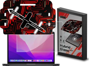 Filtr GrizzGlass Szkło hybrydowe GrizzGlass HybridGlass Easy do Apple MacBook Pro 13" 2022 - Filtry prywatyzujące - miniaturka - grafika 1