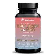 Suplementy naturalne - Intenson Collagen Candy Strawberry 60 tabletek (5905454130479) - miniaturka - grafika 1