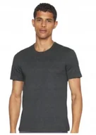 Koszulki męskie - HUGO BOSS SZARY T-SHIRT MĘSKI Z LOGO GŁADKI CASUAL S JSE - miniaturka - grafika 1