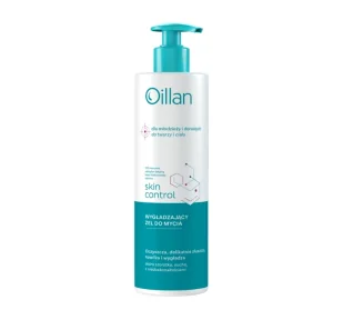 Oillan Skin Control wygładzający żel do mycia ciała i twarzy z 10% mocznikiem dla młodzieży i dorosłych 400 ml - Kosmetyki do kąpieli Oillan Skin Control wygładzający żel do mycia ciała i twarzy z 10% mocznikiem dla młodzieży i dorosłych 400 ml - Kosmetyki do kąpieli - miniaturka - grafika 1