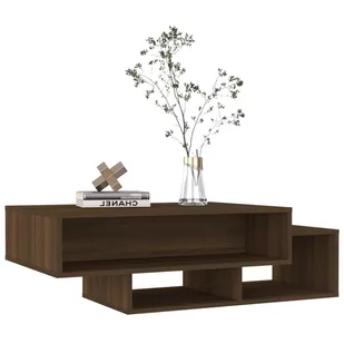 Lumarko Stolik kawowy, brązowy dąb, 105x55x32 cm - Ławy i stoliki kawowe - miniaturka - grafika 4
