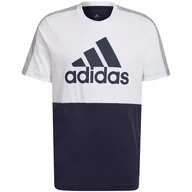 Koszulki męskie - Koszulka męska adidas M CB T biało-granatowa HE4329 S - miniaturka - grafika 1