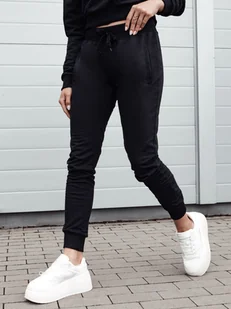 Spodnie dresowe damskie RELAX MODE czarne Dstreet UY2135 - Spodnie sportowe damskie - miniaturka - grafika 1