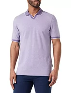 Koszulki męskie - bugatti Męska koszulka polo, liliowa-8150-35108, regular, bez - 810, L - miniaturka - grafika 1
