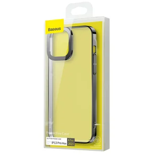 Baseus Glitter Case przezroczyste etui pokrowiec iPhone 13 Pro Max czarny ARMC000201 - Etui i futerały do telefonów - miniaturka - grafika 19