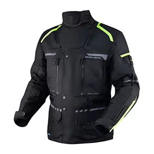 REBELHORN Cubby IV kurtka motocyklowa dla mężczyzn, membrana Reissa, CE-Level 2, ochrona łokci i ramion, płyty z siatki stalowej, wkładka ThermoLite, neoprenowy pokrowiec na telefon komórkowy - Odzież motocyklowa - miniaturka - grafika 1