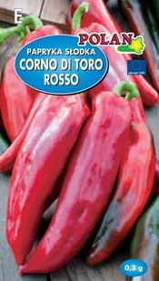 Papryka Corno Di Toro Rosso 0.3 g POLAN - Nasiona i cebule - miniaturka - grafika 1