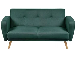 Sofa rozkładana 2-osobowa zielona FLORLI - Sofy i kanapy - miniaturka - grafika 1