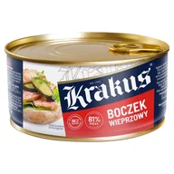 Pasztet i przetwory mięsne - Krakus Konserwa BOCZEK WIEPRZOWY 300g - miniaturka - grafika 1
