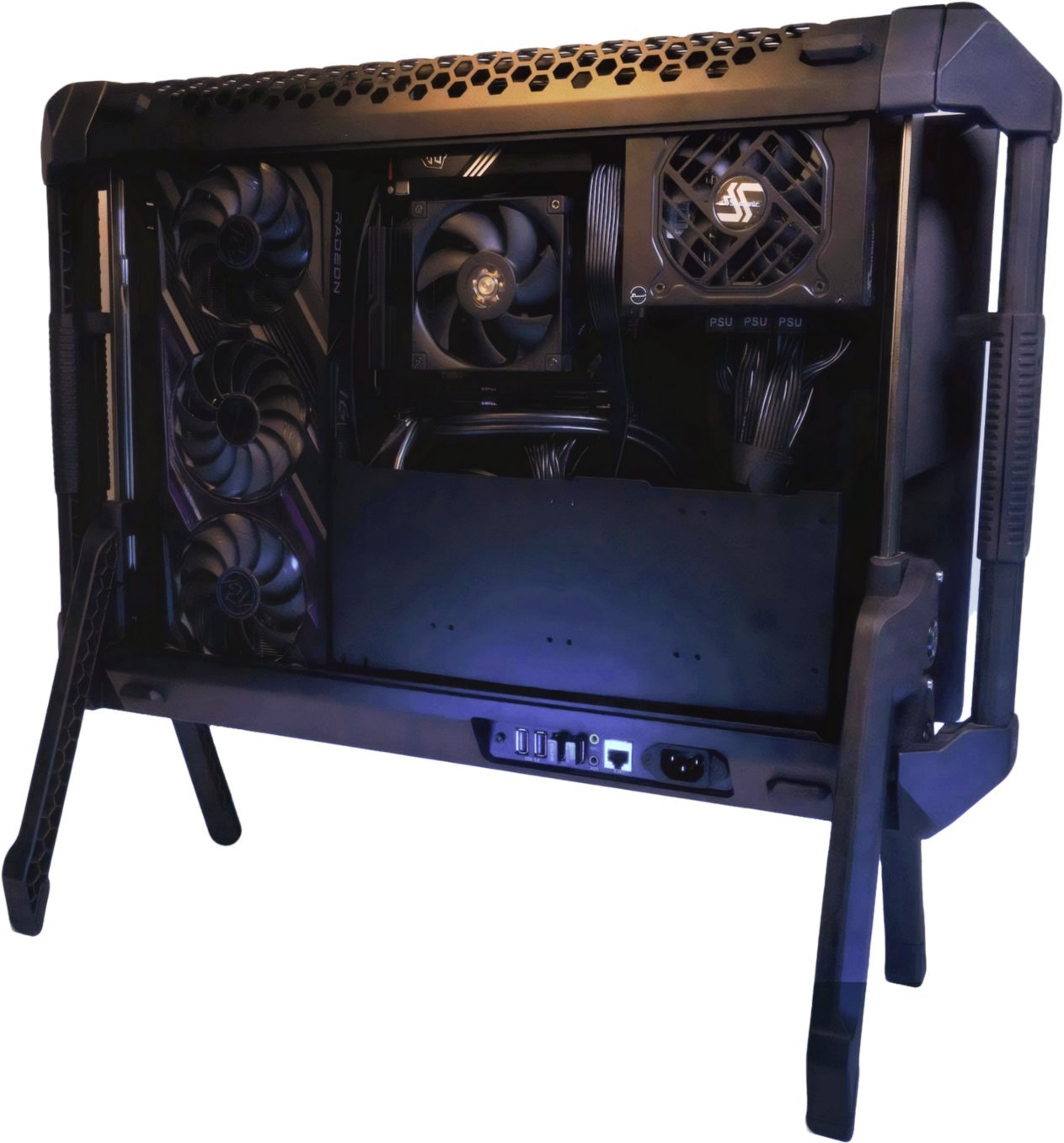 eBlaztr Black Portables PC-Gehäuse