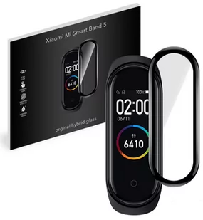 Grizz Szkło hybrydowe 3D do Xiaomi Mi Band 5 - Akcesoria do smartwatchy - miniaturka - grafika 1