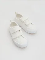 Buciki dla niemowląt - Reserved - Bawełniane trampki - biały - miniaturka - grafika 1