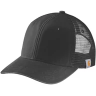 Czapki i chusty sportowe męskie - Czapka z daszkiem Carhartt Canvas Mesh-Back Cap BLK czarny - miniaturka - grafika 1